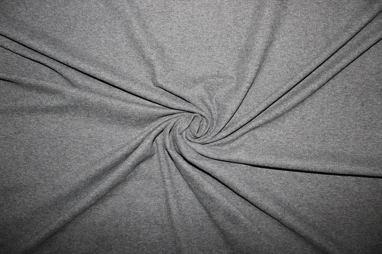 1 3/8 yards of Double Faced Rayon Knit - Black/Gray