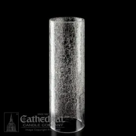 14 Day Crackle Cylinder Sanctuary Light Globe - Clear