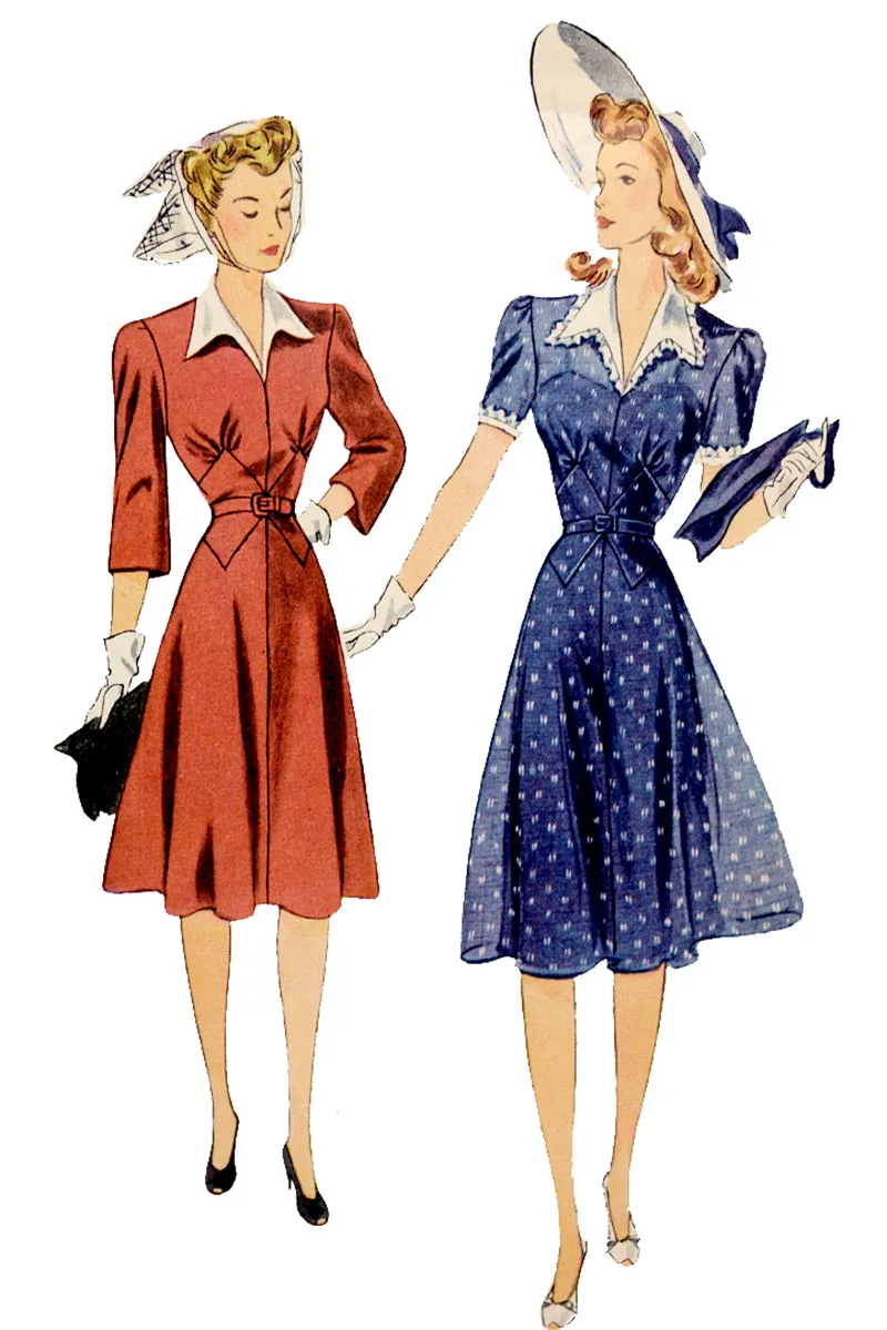 1940s Simplicity 4248 vintage dress sewing pattern