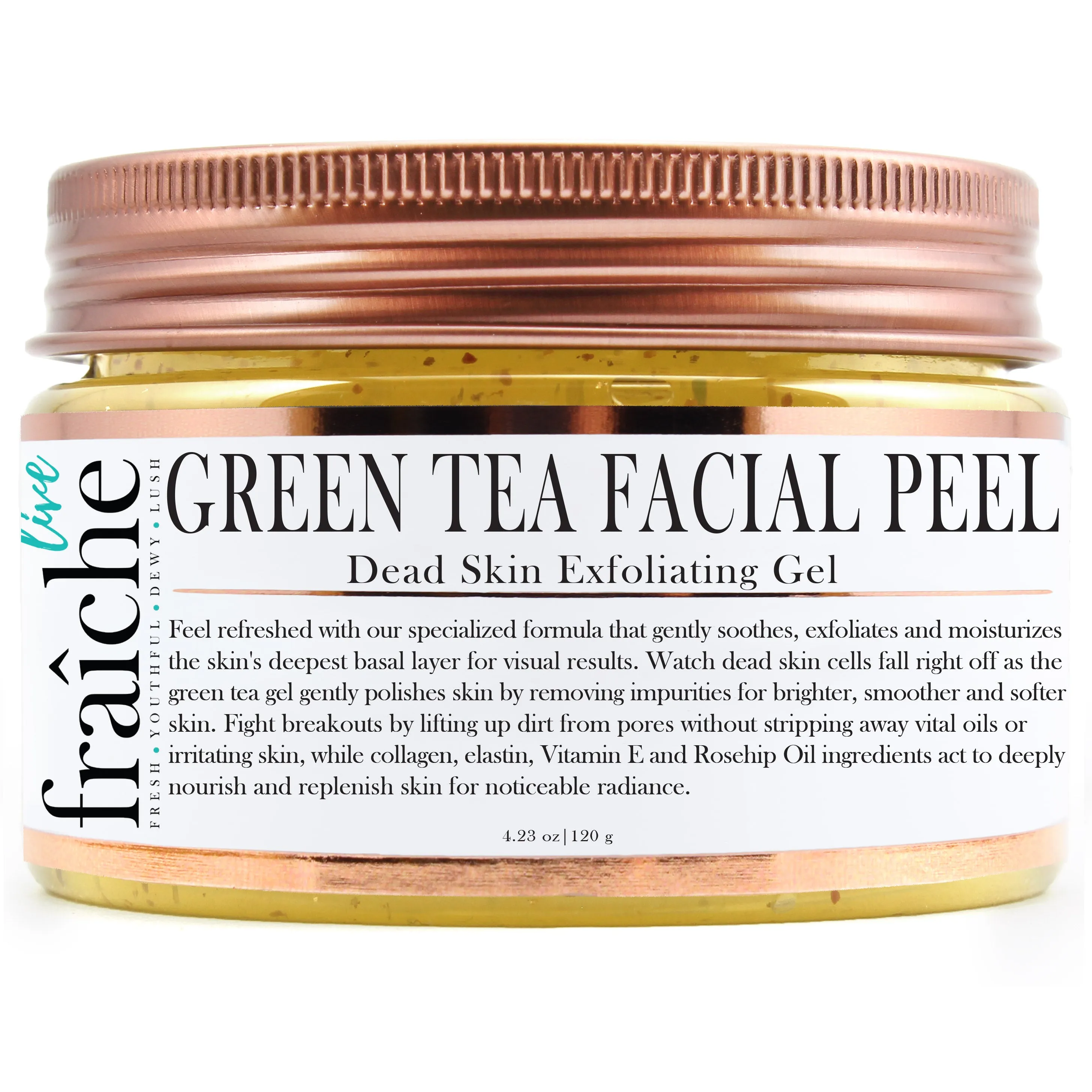 24k Gold Green Tea Facial Peel (Dead Skin Exfoliator & Skin Brightening)