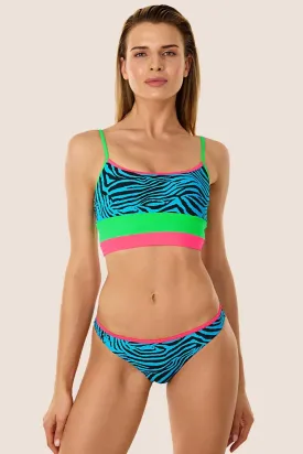 40736 Blue Tank Top Bikini Set