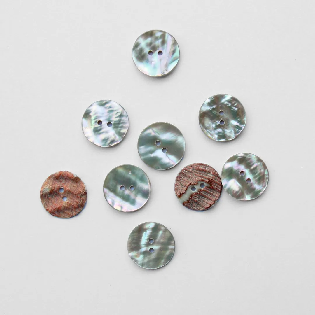 Abalone Shell Button - Assorted Sizes