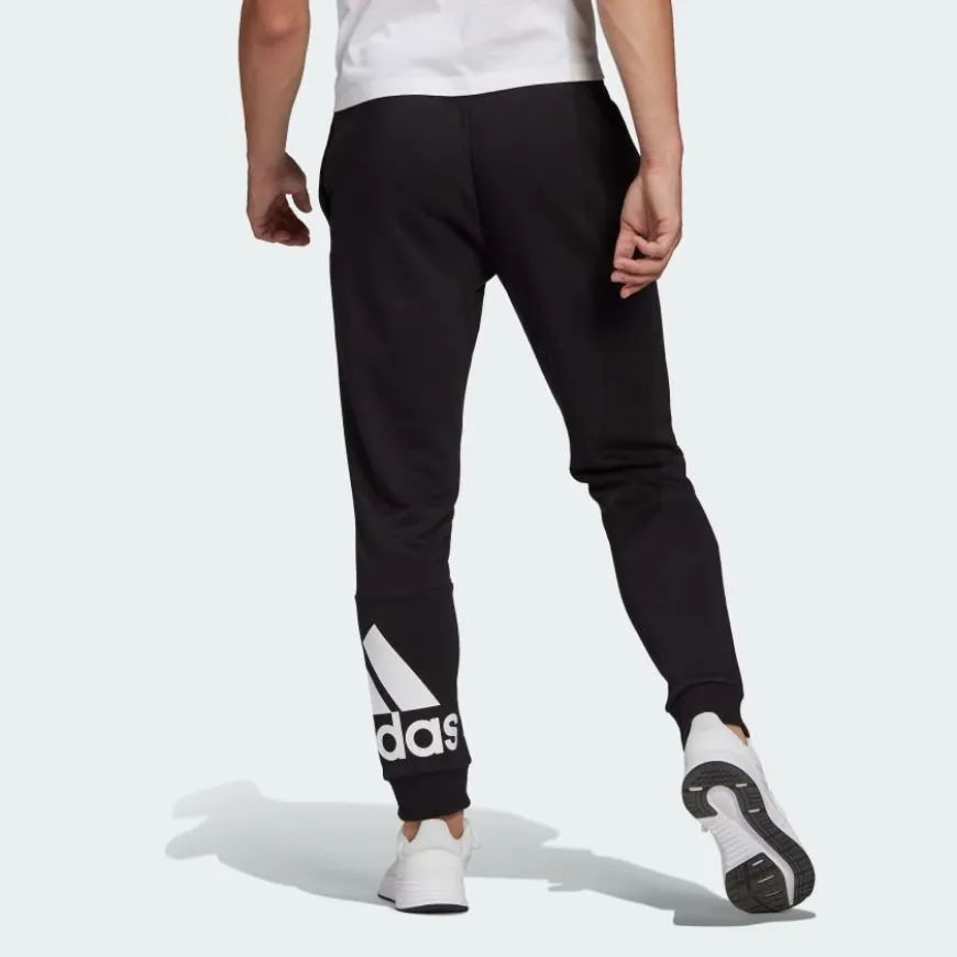 Adidas Essentials French Terry Tapered Cuff Logo Men Lifestyle Pant Black/White