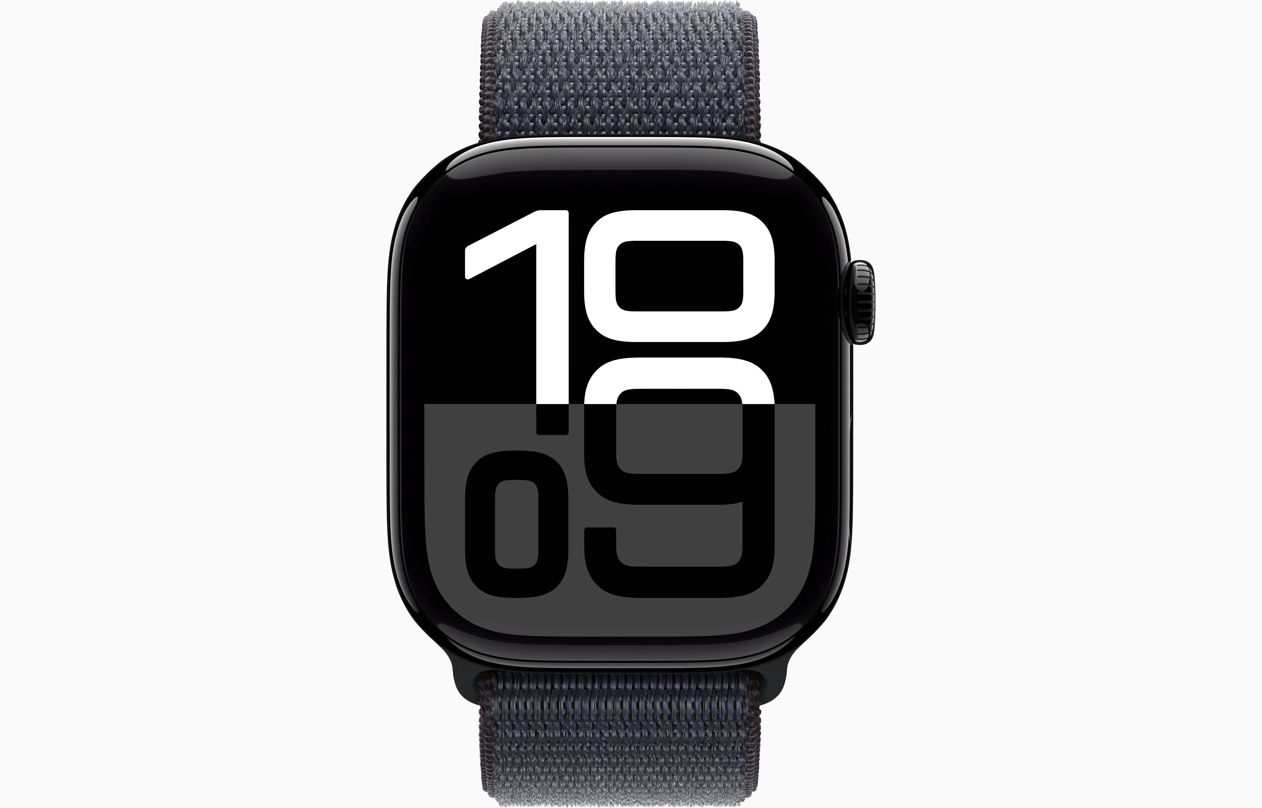 Apple Watch Series 10 GPS 46Mm Jet Black Aluminium Case, Ink Sport Loop