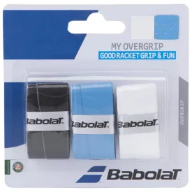 Babolat My Grip Overgrip 3 Pack - Black/Blue/White