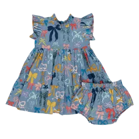 Baby Girls Jennifer Dress Set - Bows On Bows