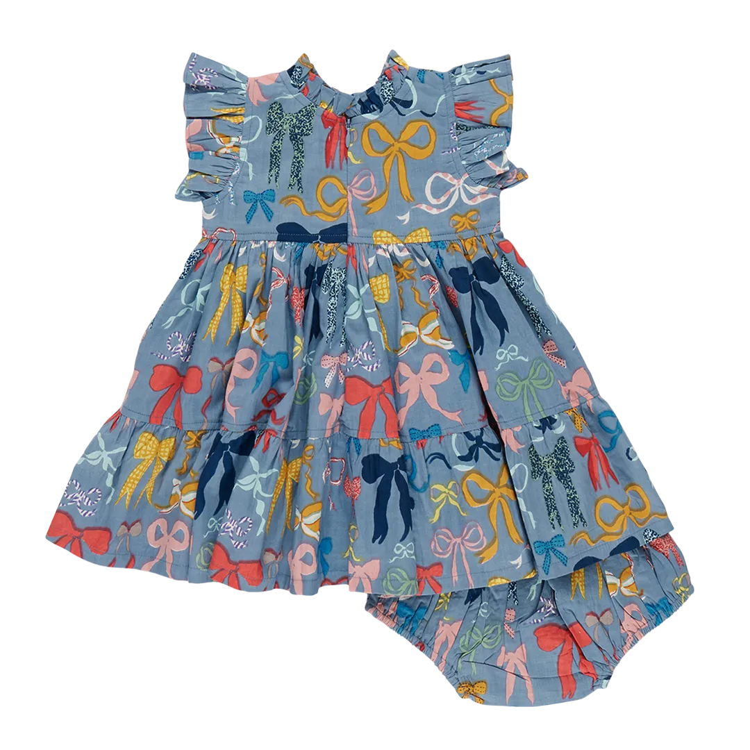 Baby Girls Jennifer Dress Set - Bows On Bows