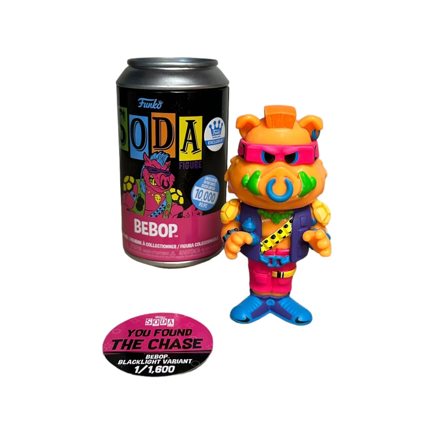 Bebop Blacklight Chase Funko Soda Vinyl Figure! - Teenage Mutant Ninja Turtles - Funko Shop Exclusive LE1/1600 Pcs