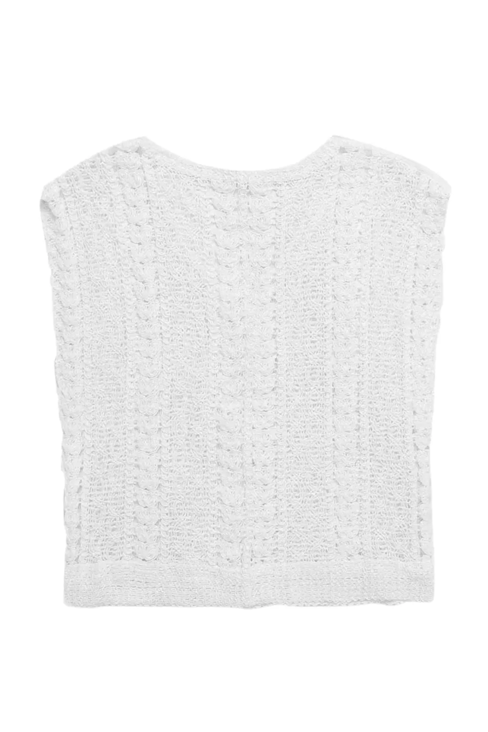 'Bernadette' V-Neck Sleeveless Knitted Vest (2 Colors)