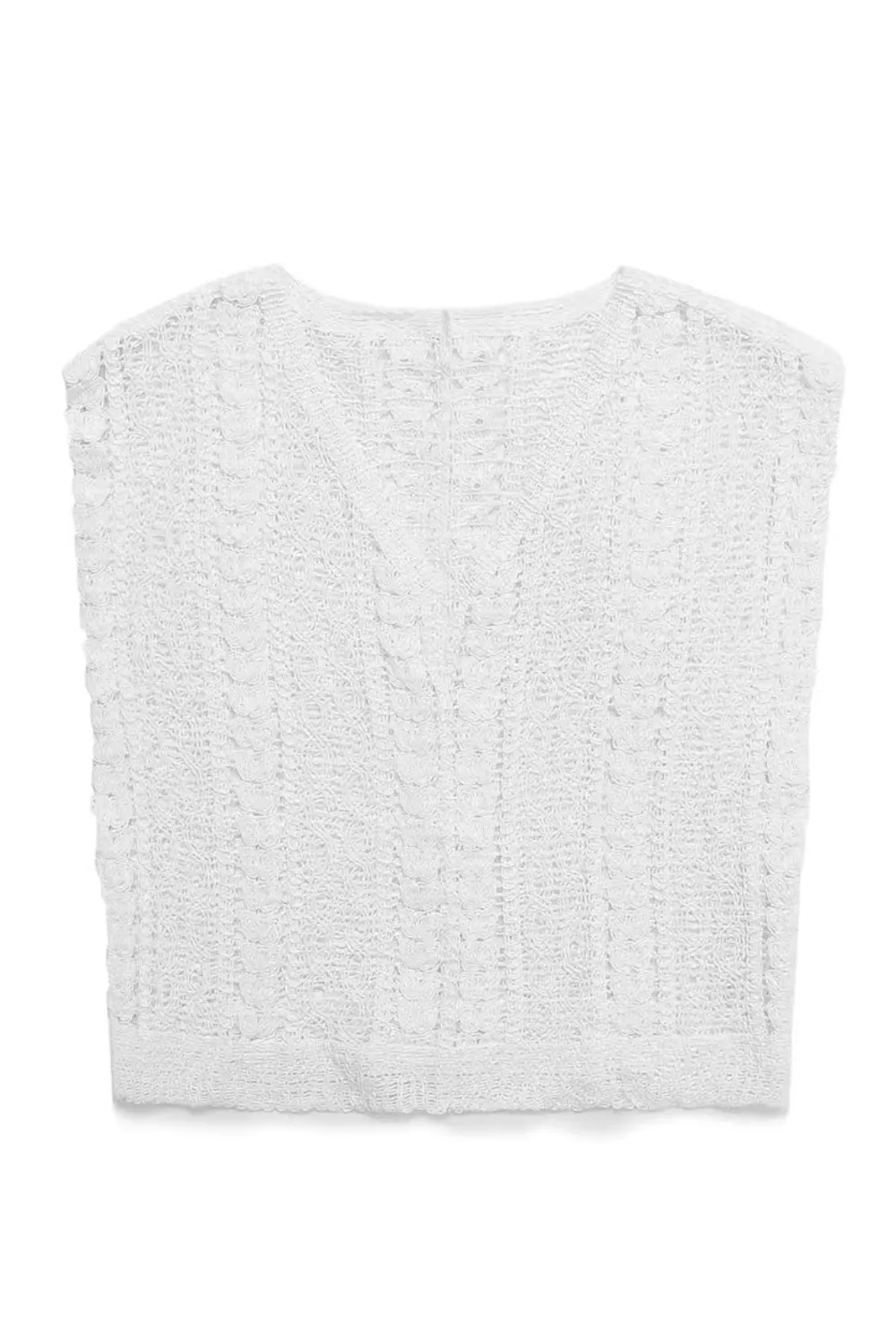 'Bernadette' V-Neck Sleeveless Knitted Vest (2 Colors)