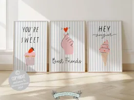 Best Friends Prints - Set of 3 - 002