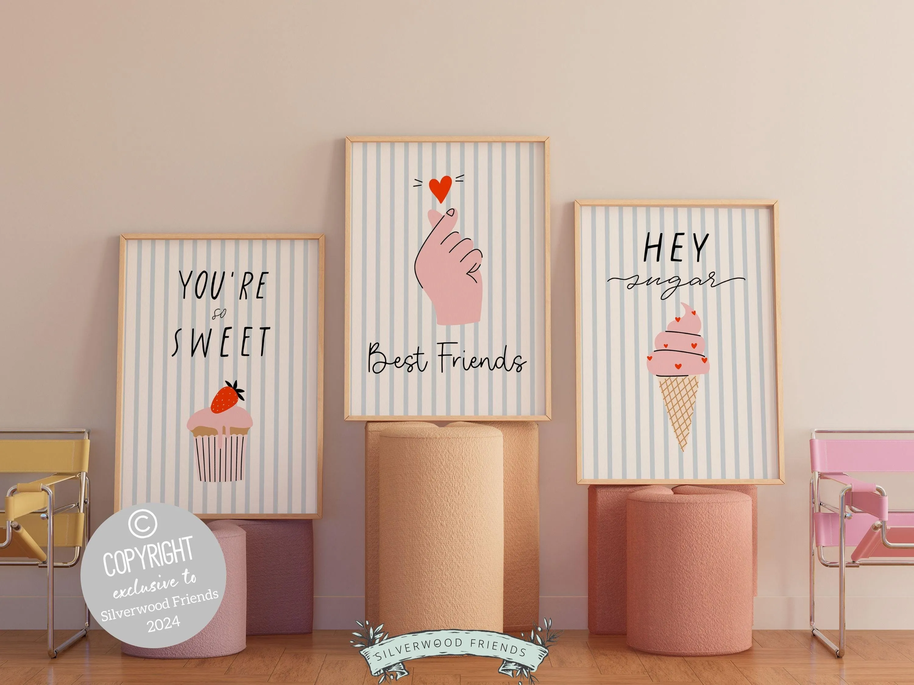 Best Friends Prints - Set of 3 - 002