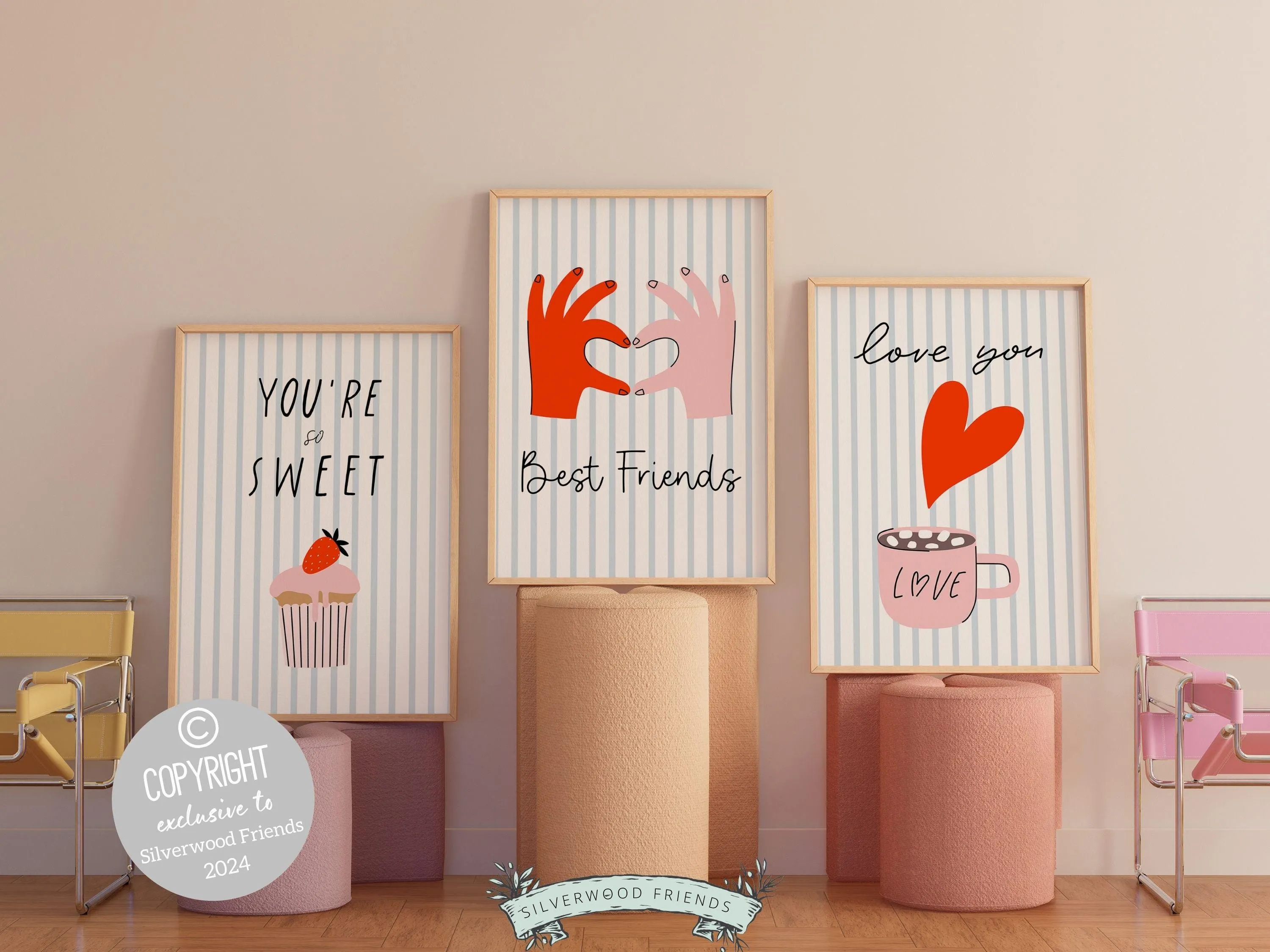 Best Friends Prints - Set of 3 - 003