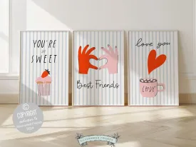 Best Friends Prints - Set of 3 - 003