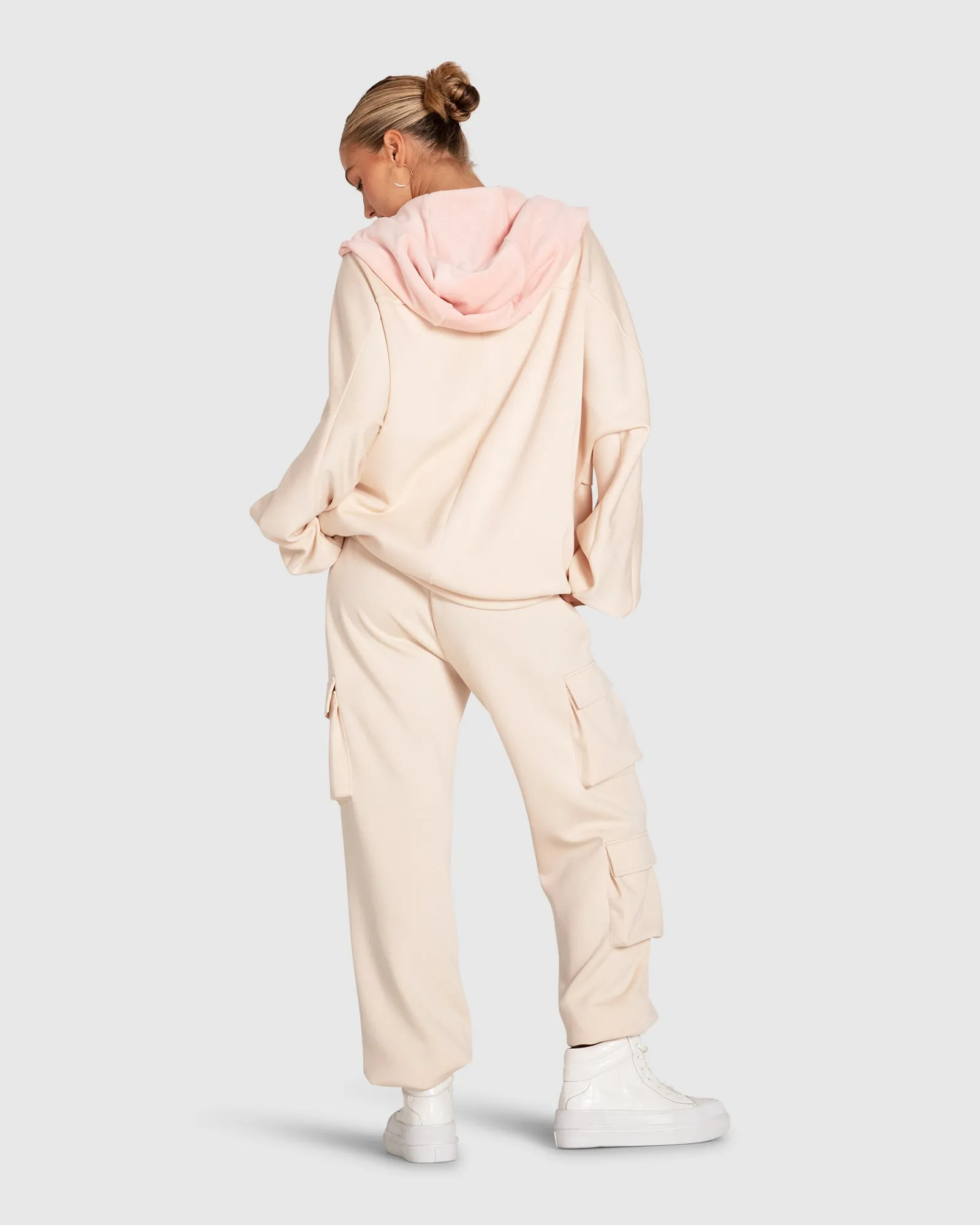 Best Of Me Panelled Hoodie - Blush