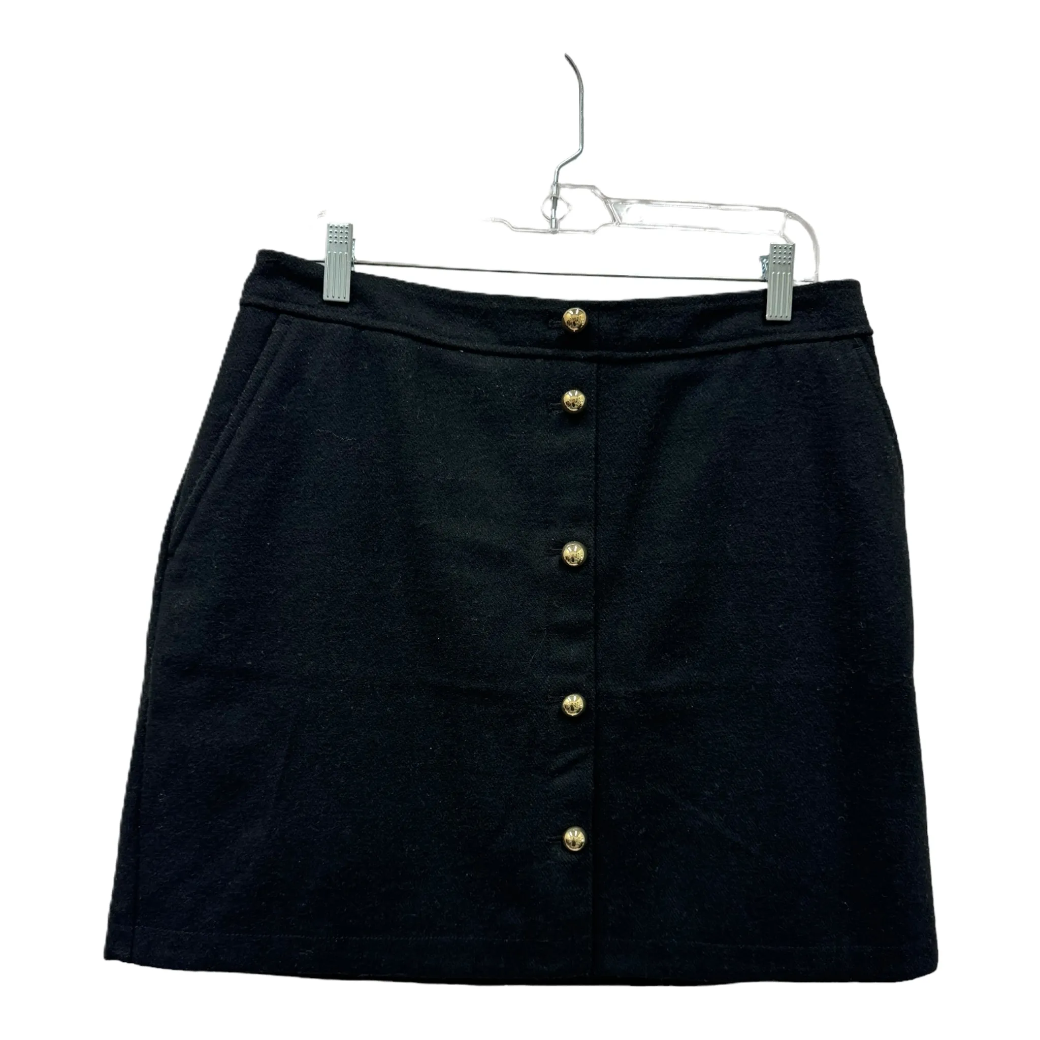 Black Skirt Mini & Short By Loft, Size: 10