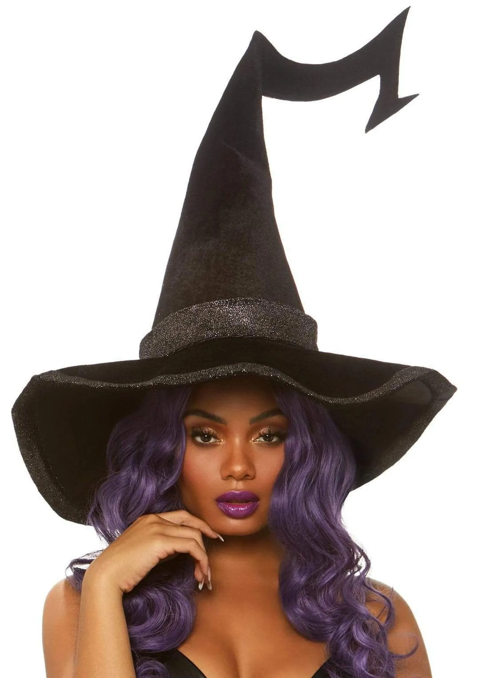 Black Velvet Witch Hat