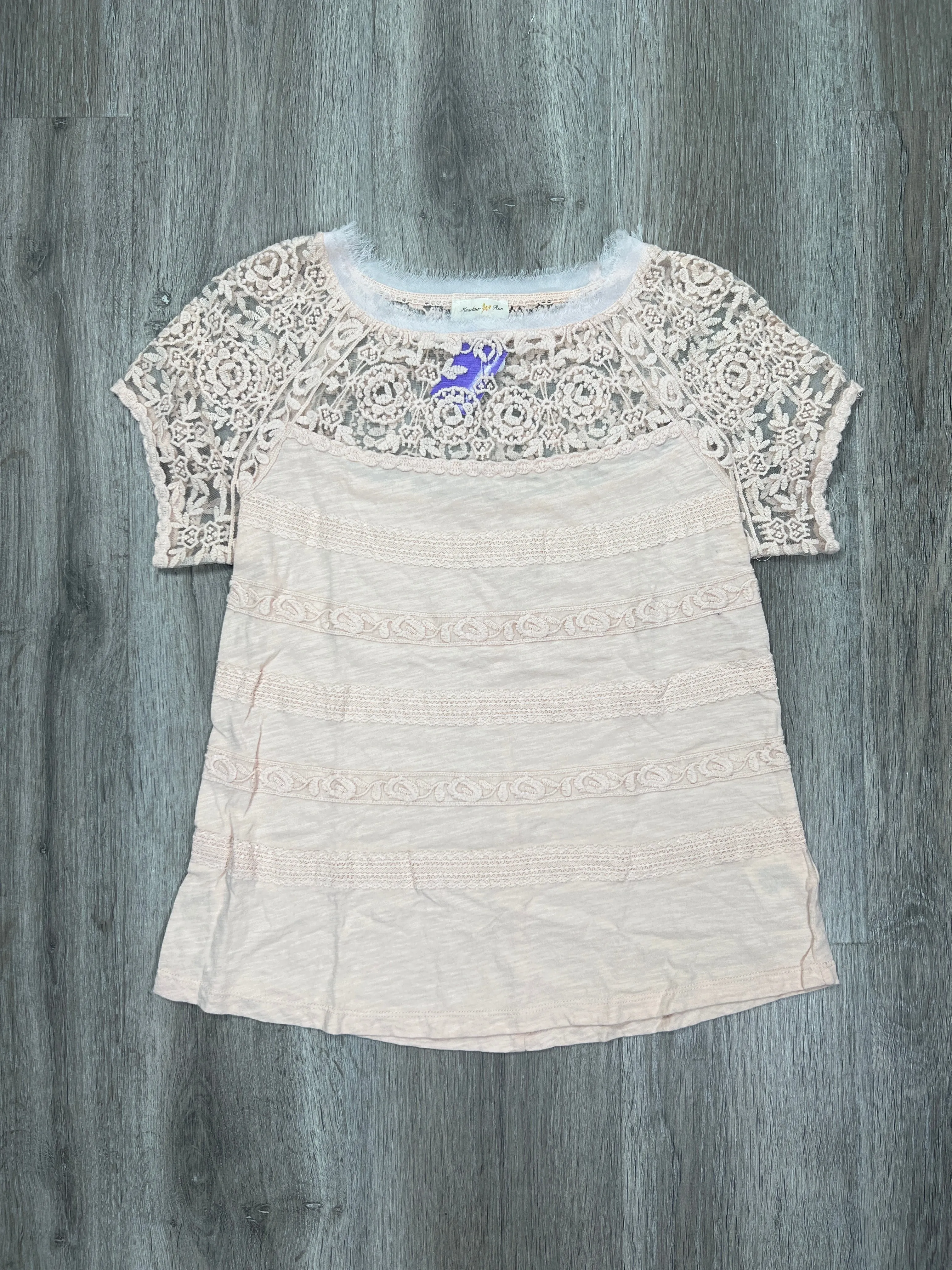 Blouse Short Sleeve By Meadow Rue  Size: S