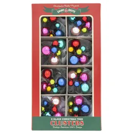 Christmas Confetti 8 Count 6Pc 1" & .5" Clusters