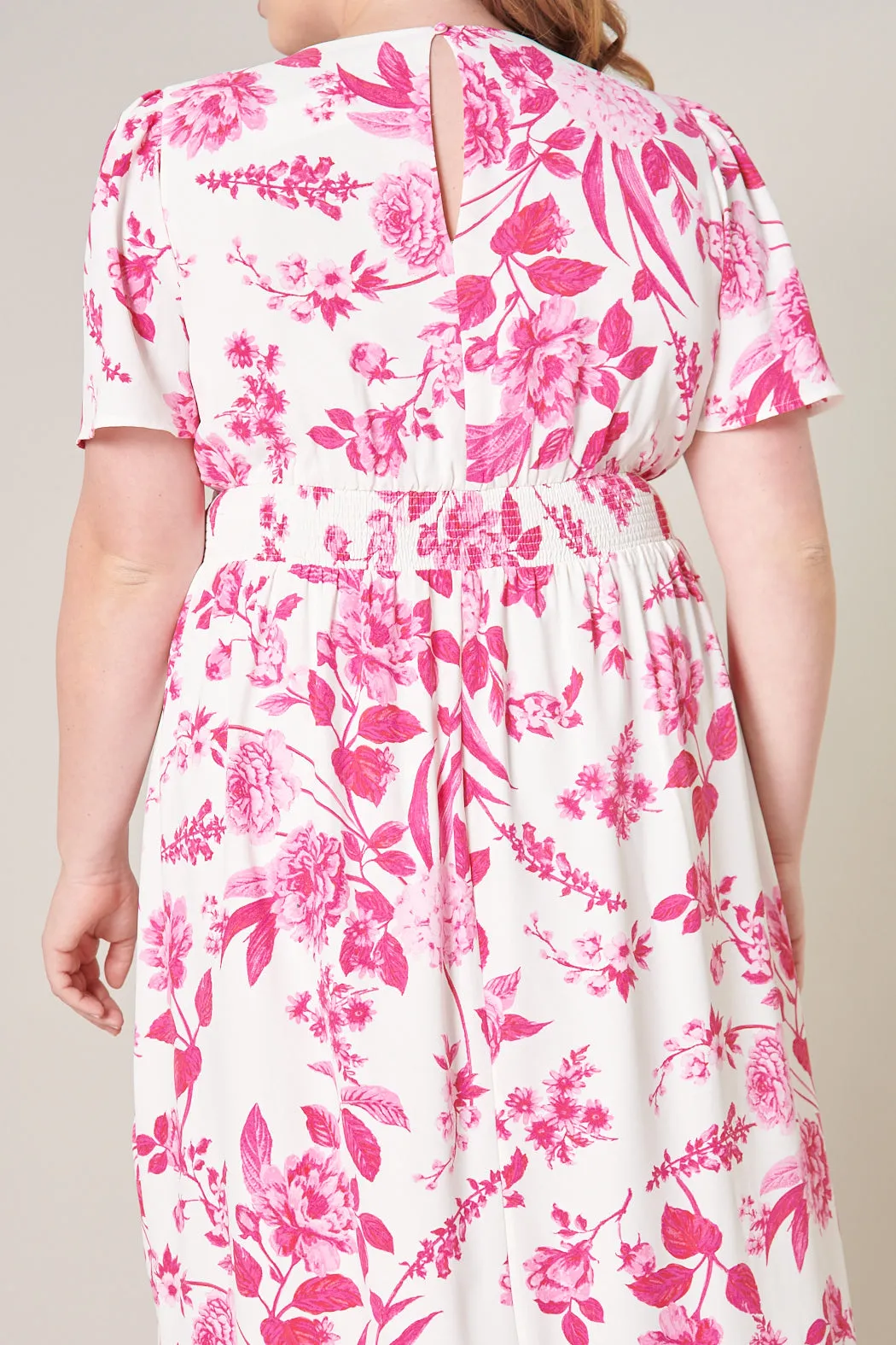 Clarice Bloom Floral Midi Dress Curve