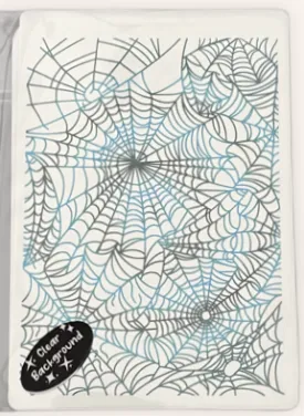 Coral Cockatoo Water Transfer Clear Decal - Spiderwebs