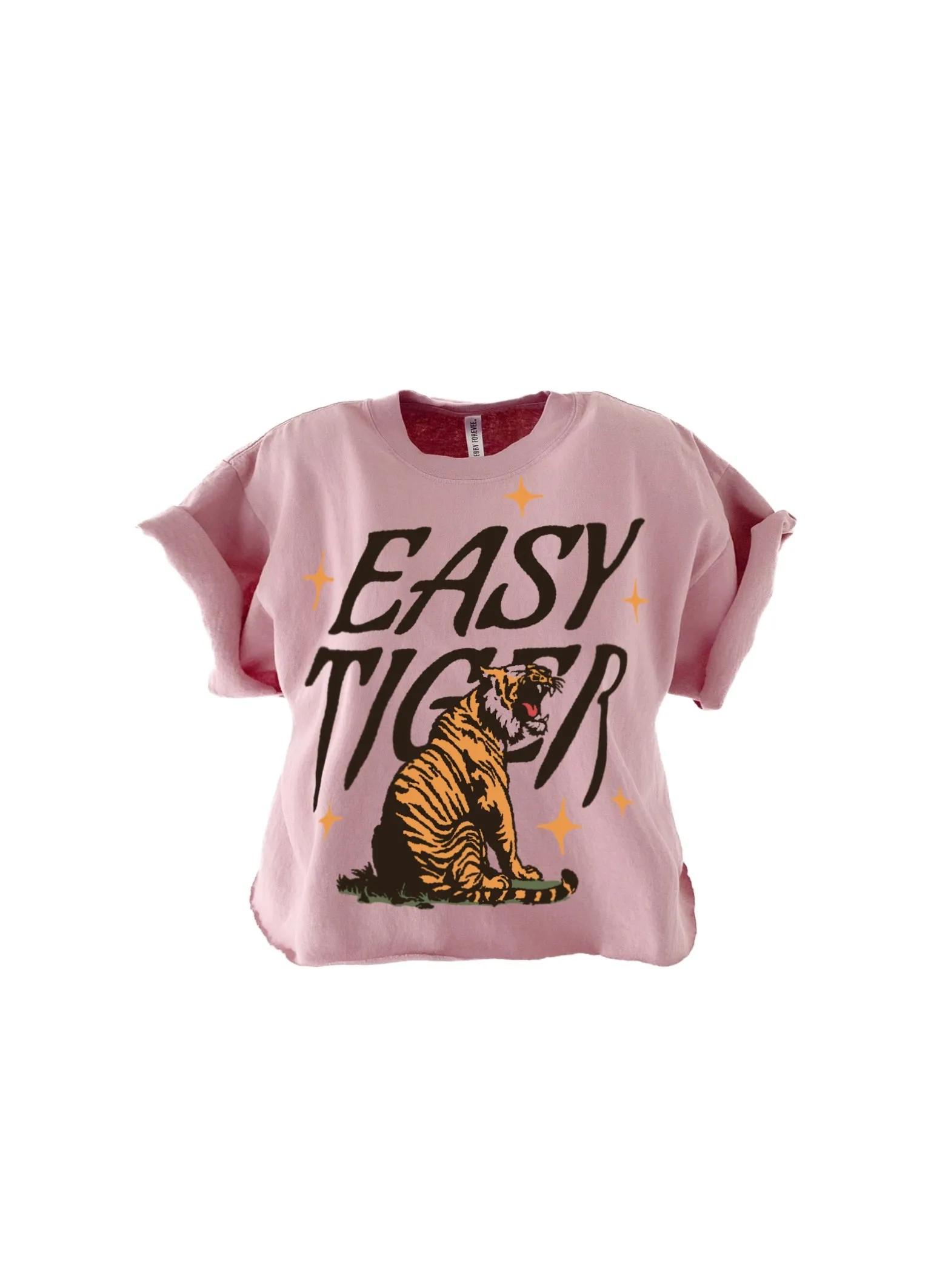 CROPPED EASY TIGER GRAPHIC TEE