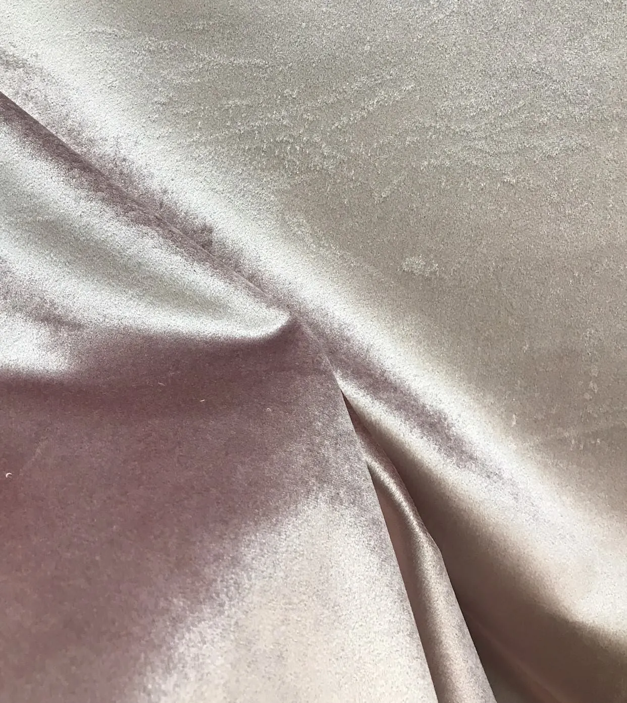 Designer Drapery Velvet Fabric - Light Pink Lavender- Decorating