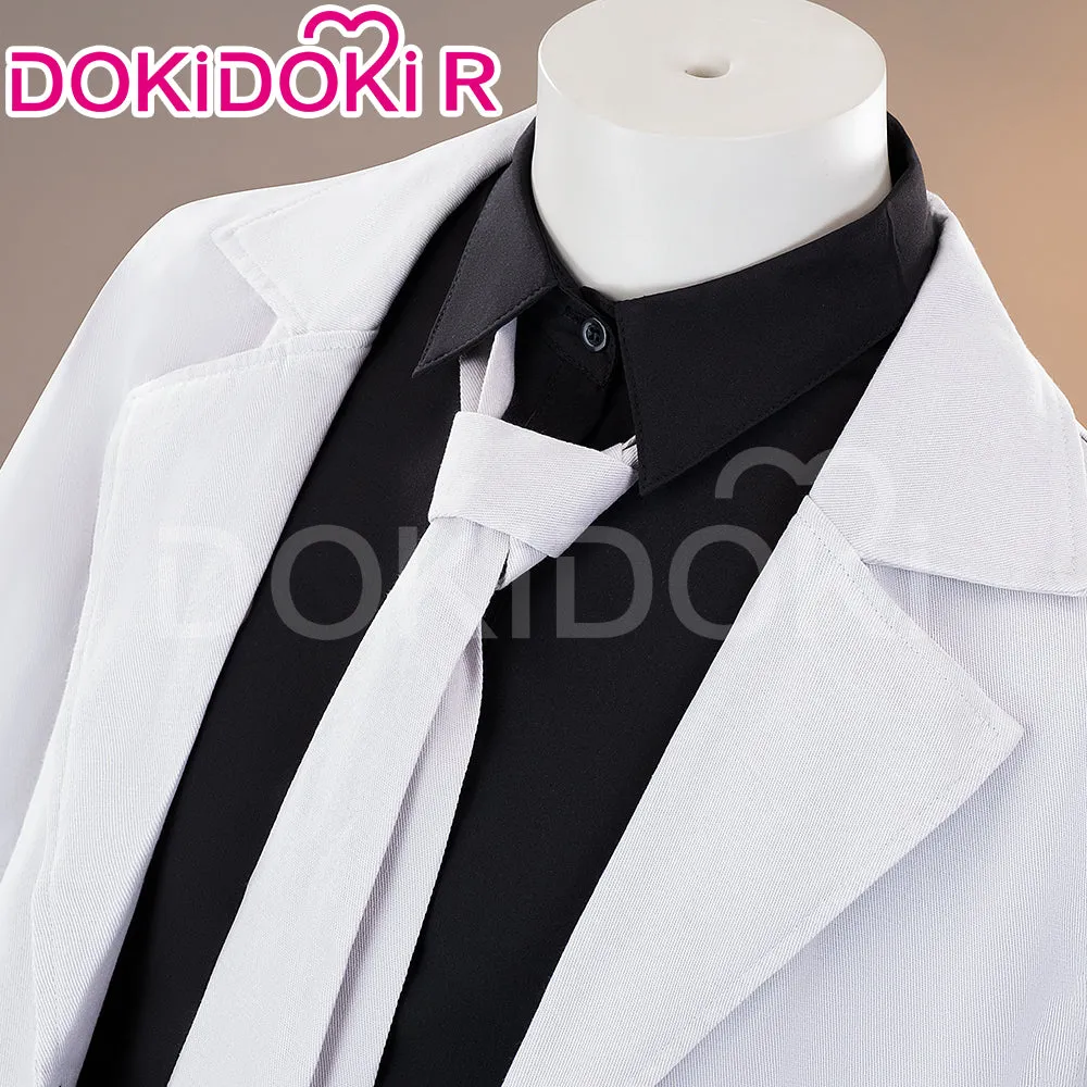 DokiDoki-R Anime BEAST Cosplay Costume White Coat Black Shirt White Necktie