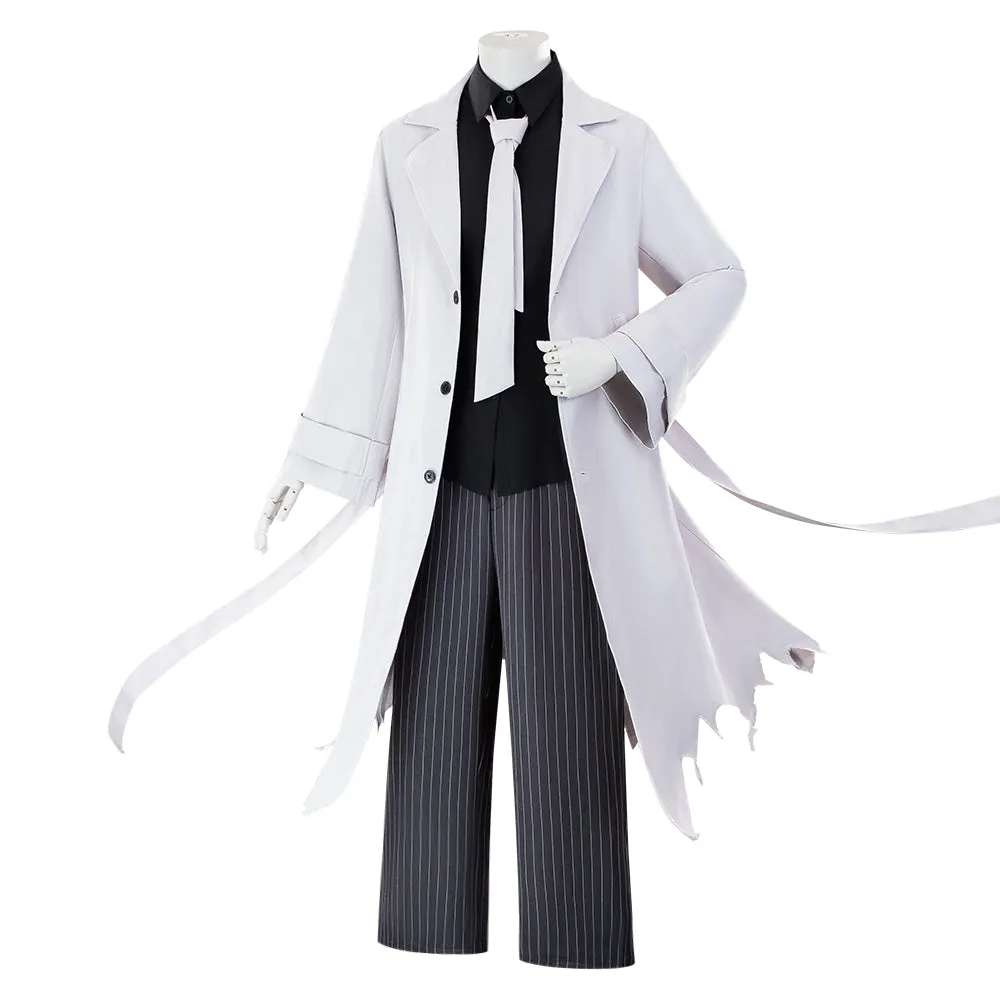 DokiDoki-R Anime BEAST Cosplay Costume White Coat Black Shirt White Necktie