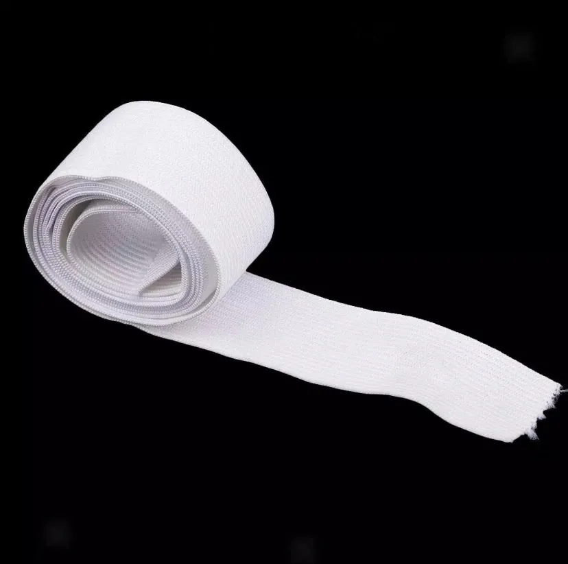 FS497_1 1 1/2” White Flat Elastic Crafts