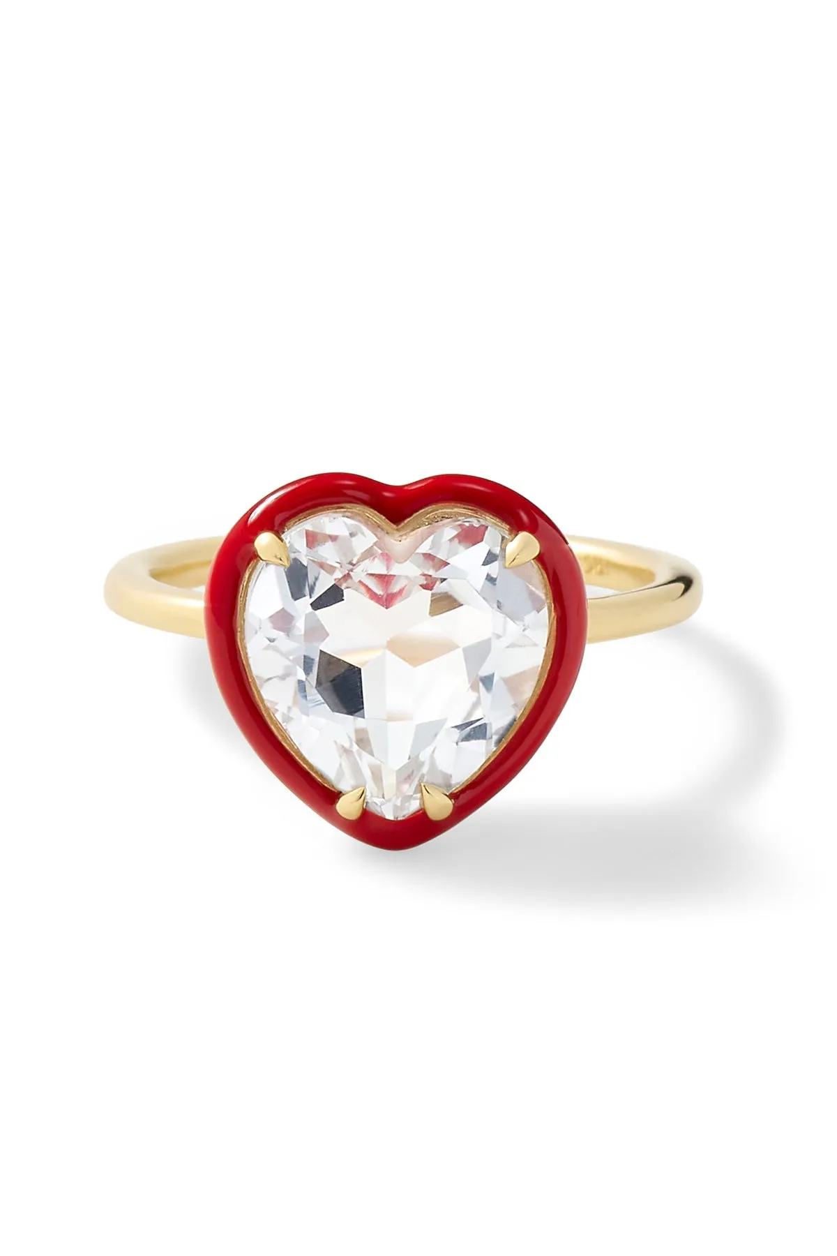 Heart Cocktail Ring - White Topaz