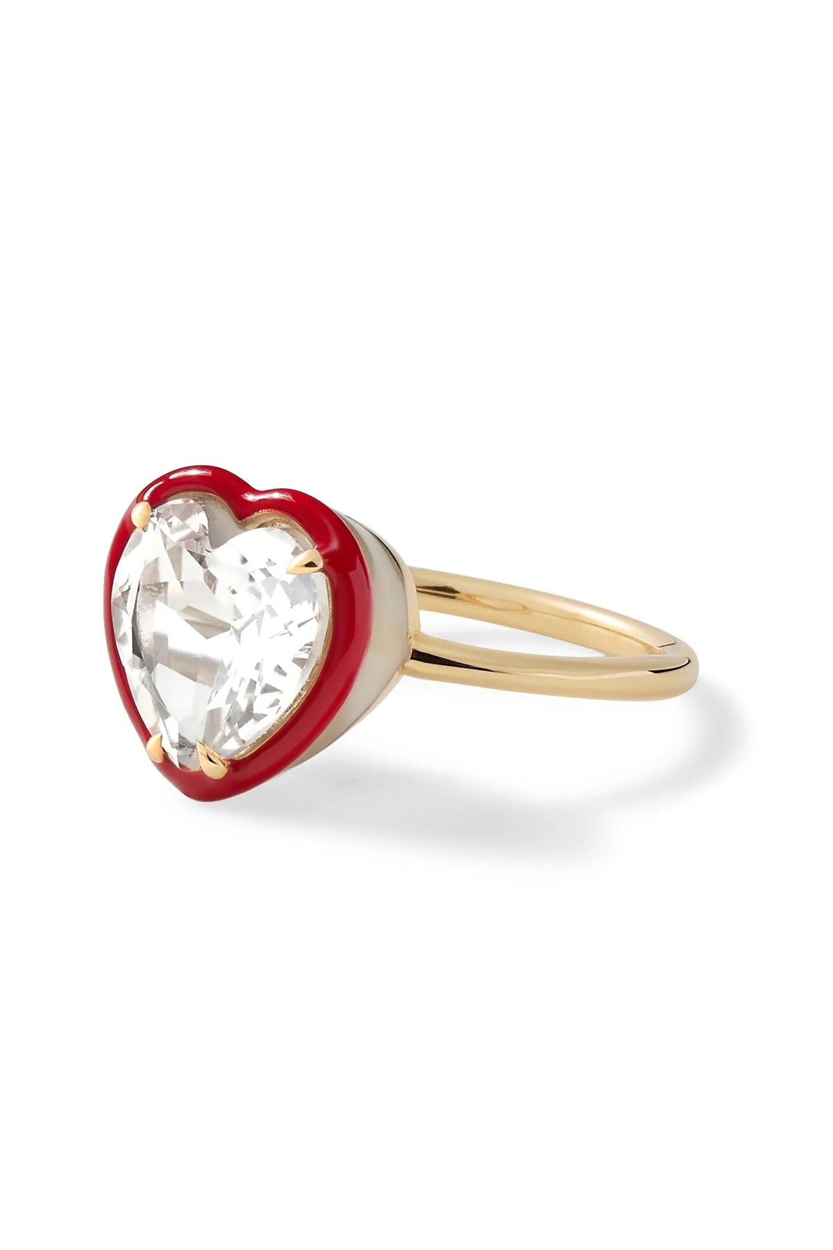 Heart Cocktail Ring - White Topaz