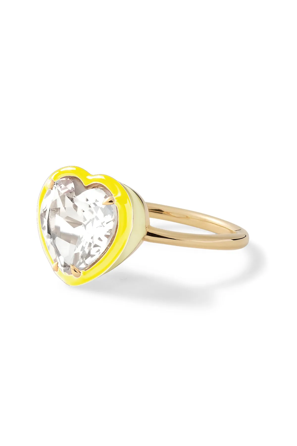 Heart Cocktail Ring - White Topaz