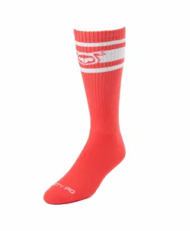 Hook'd Up Sport Sock - Coral/White