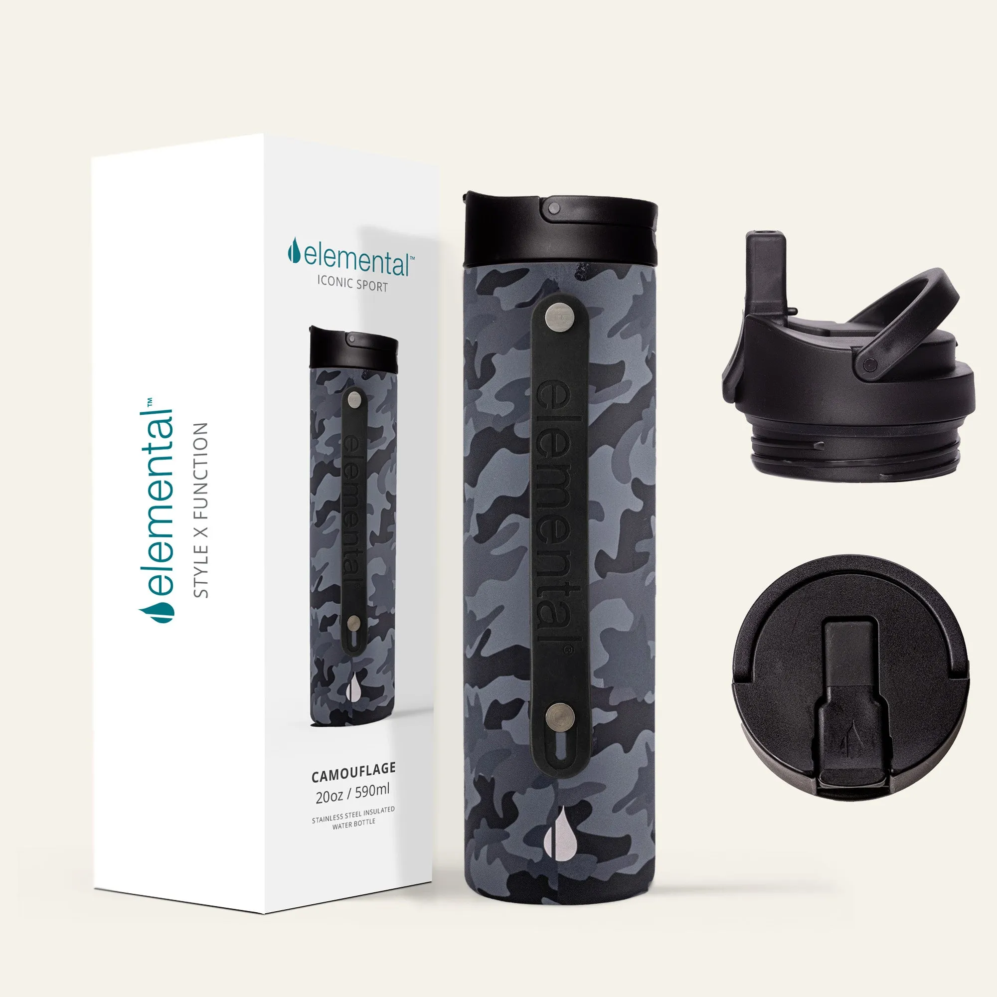 Iconic 20oz Sport Water Bottle - Camouflage