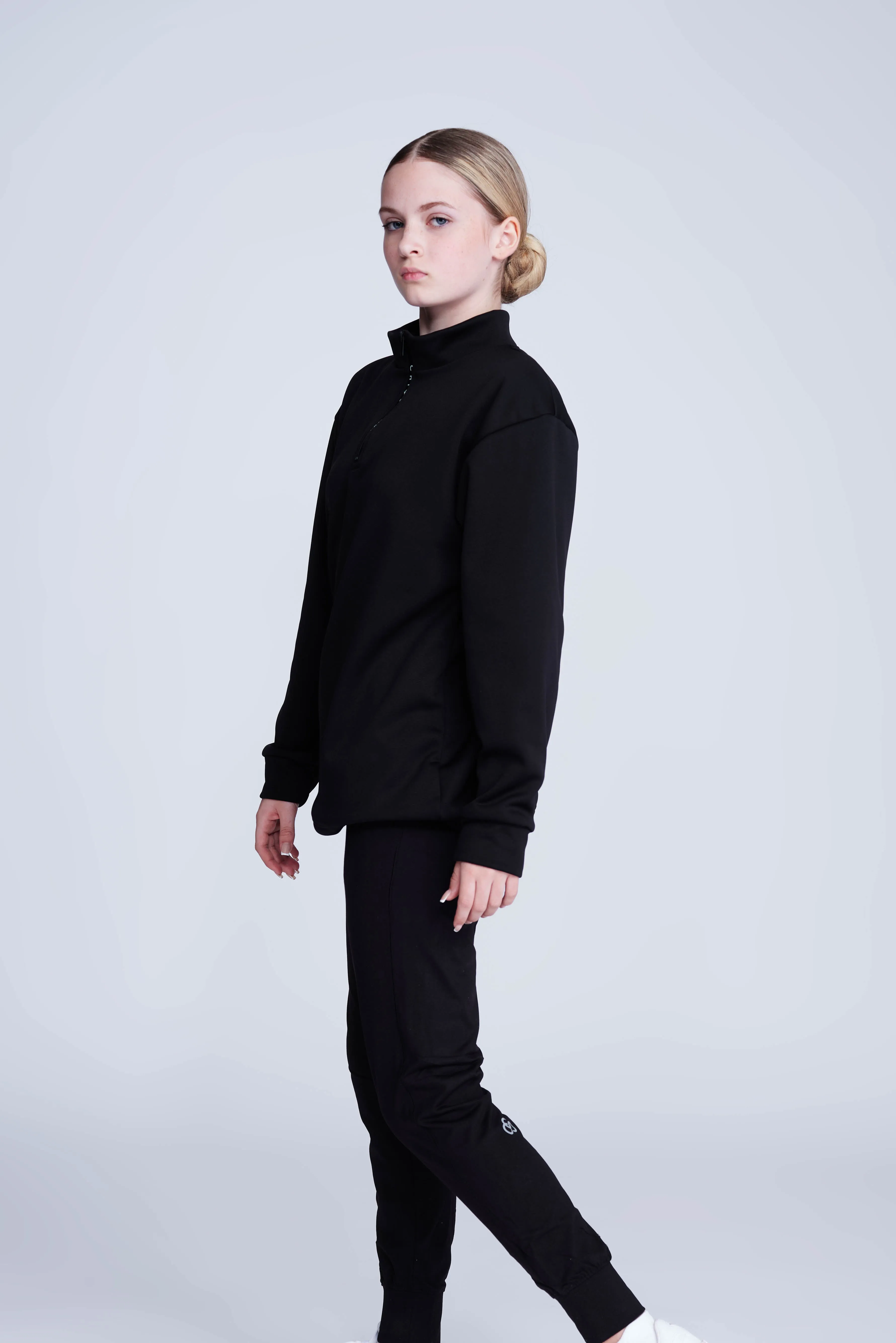 Ignite Half-Zip Top in Black