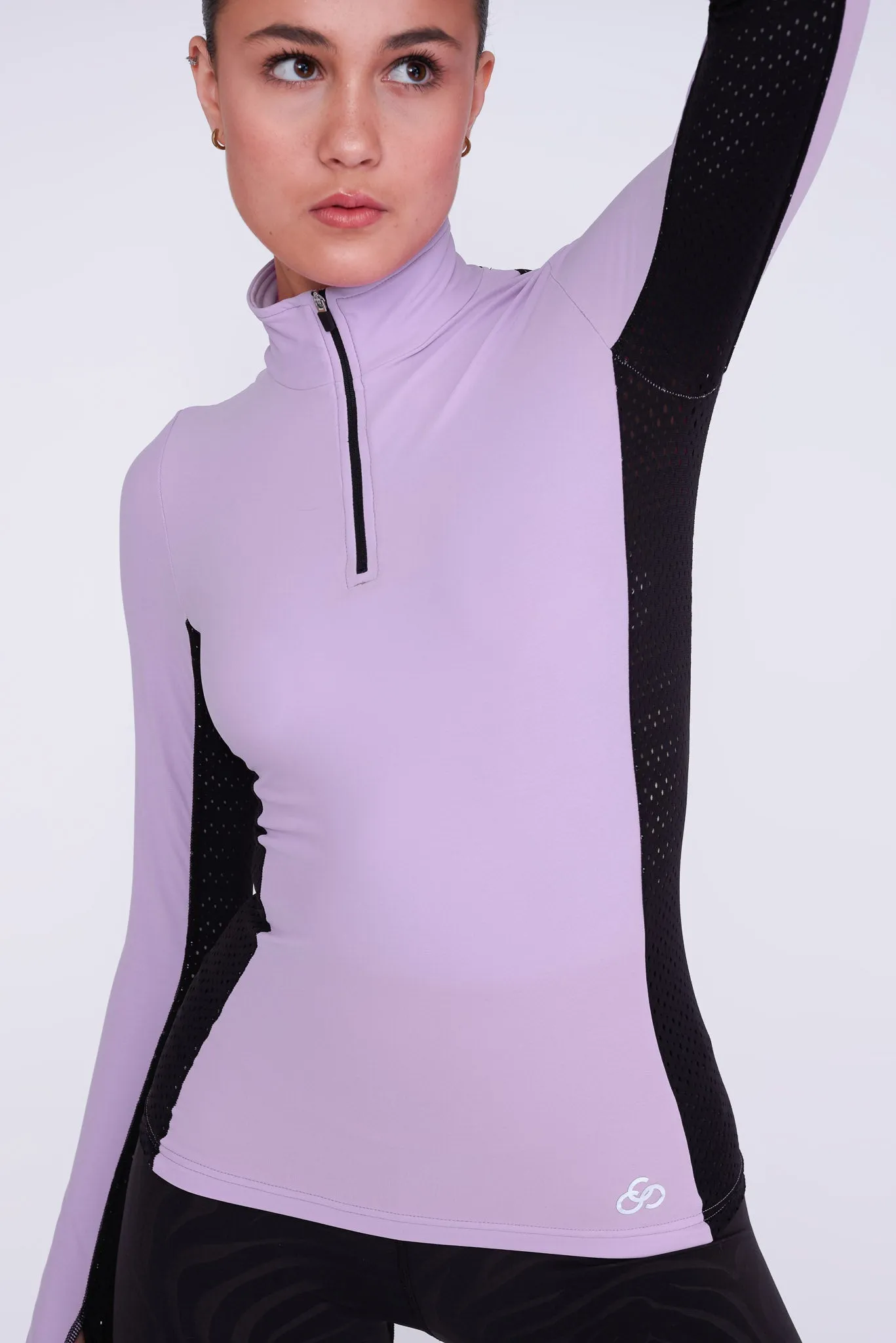 Inspire Half-Zip Top in Amethyst