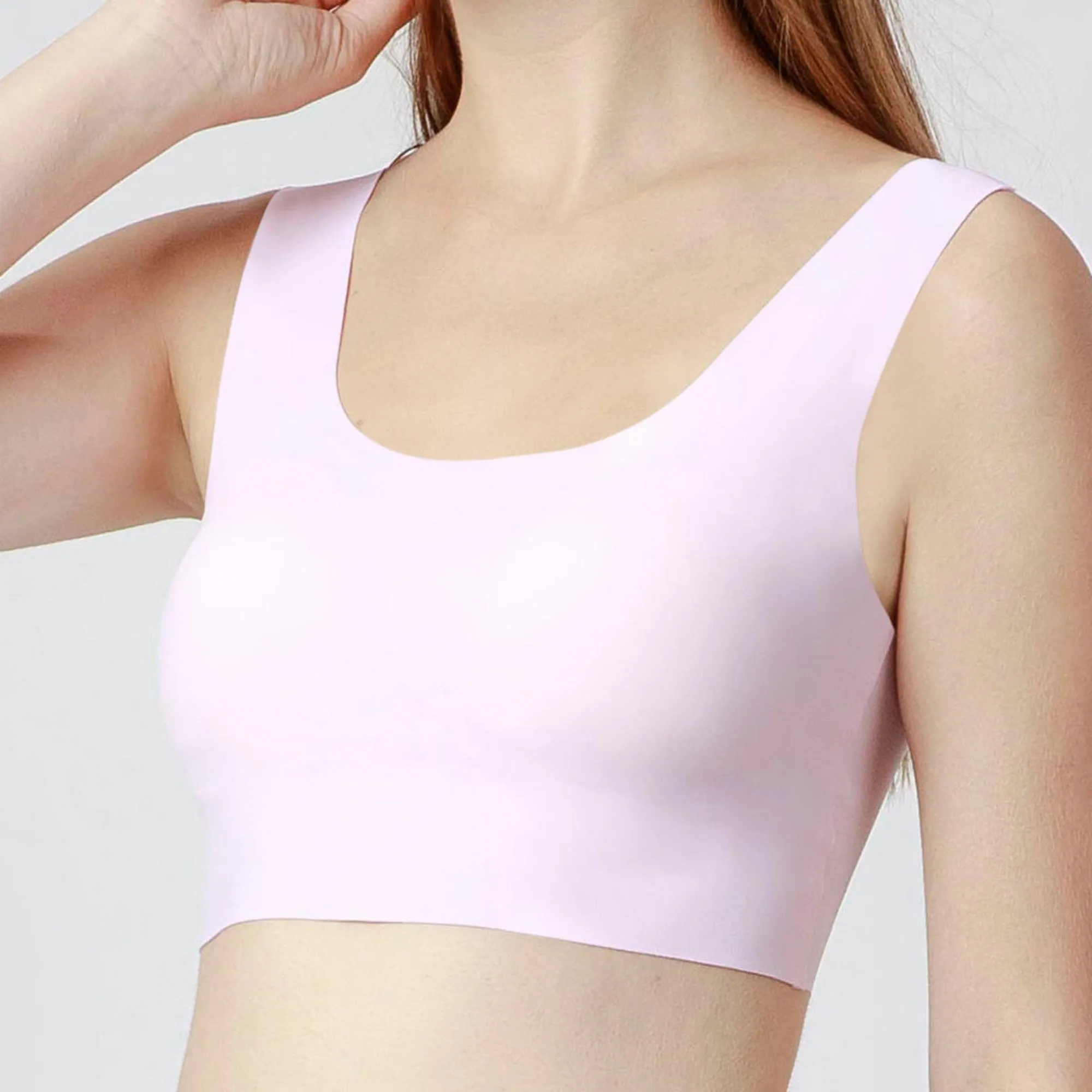 Invisible Seamlesss Bra Top - Pink About It