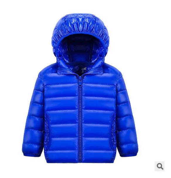 Kids Puffer Coat Solid Color