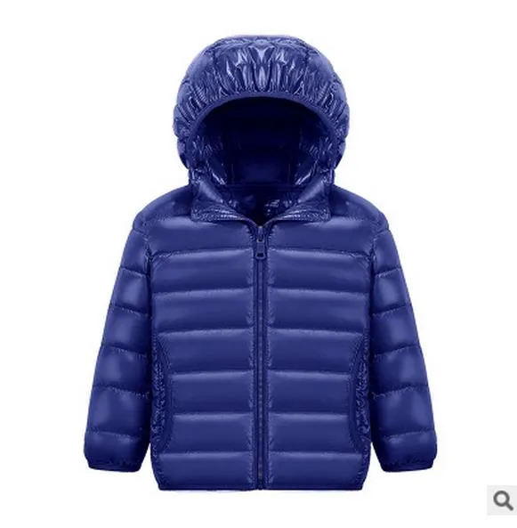 Kids Puffer Coat Solid Color