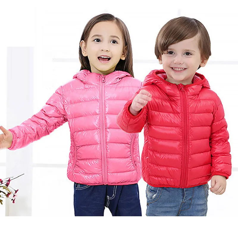 Kids Puffer Coat Solid Color