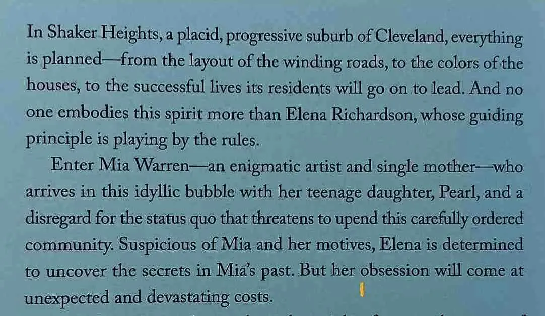 LITTLE FIRES EVERYWHERE - Celeste Ng