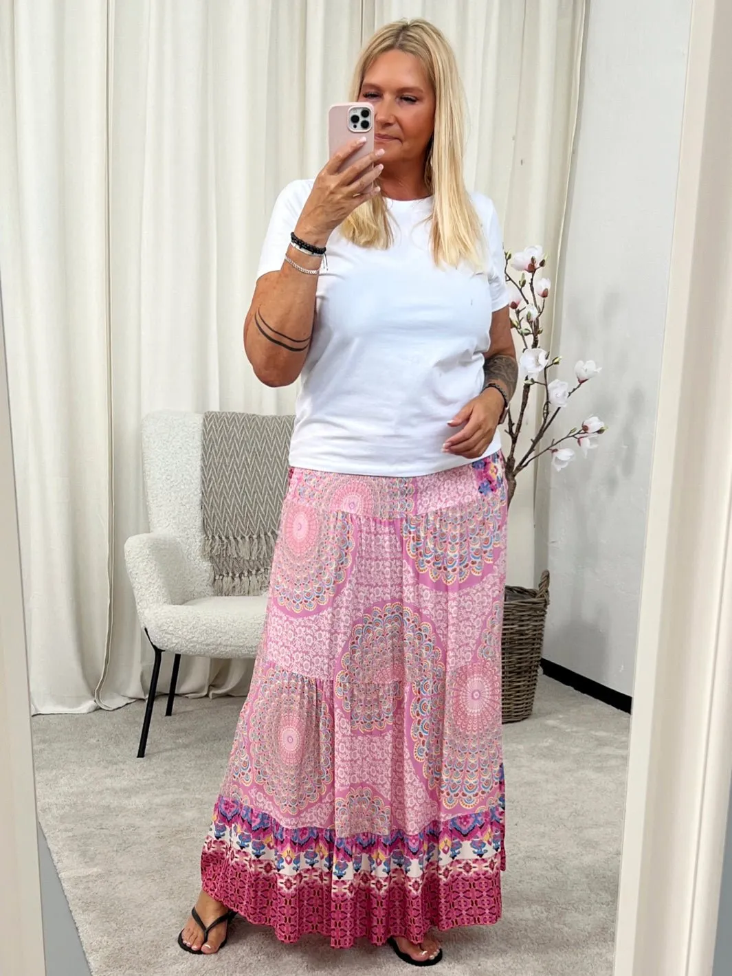 Marta du Chateau Princess skirt 5201 Pink Print