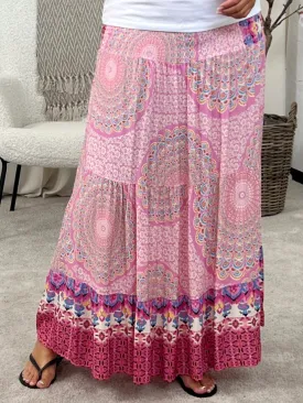 Marta du Chateau Princess skirt 5201 Pink Print