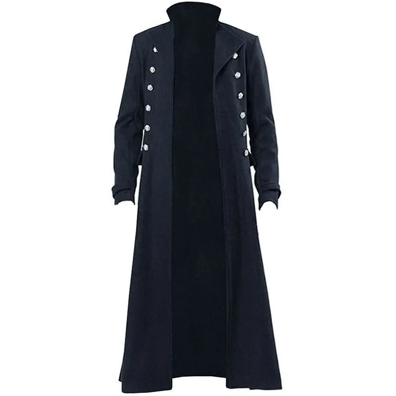 Mens Steampunk Tailcoat Costume Jacket Long Coat