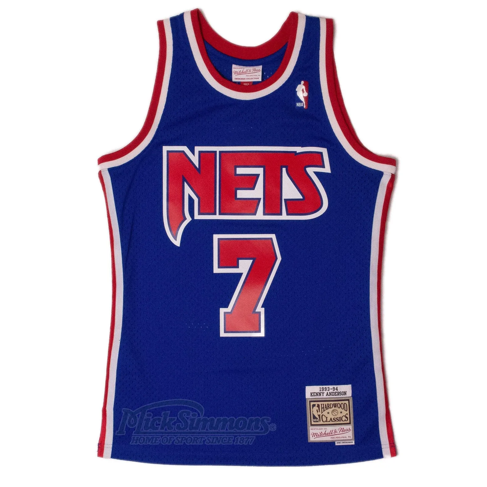 New Jersey Nets Kenny Anderson 1993-94 Hardwood Classics Swingman Road Jersey by Mitchell & Ness