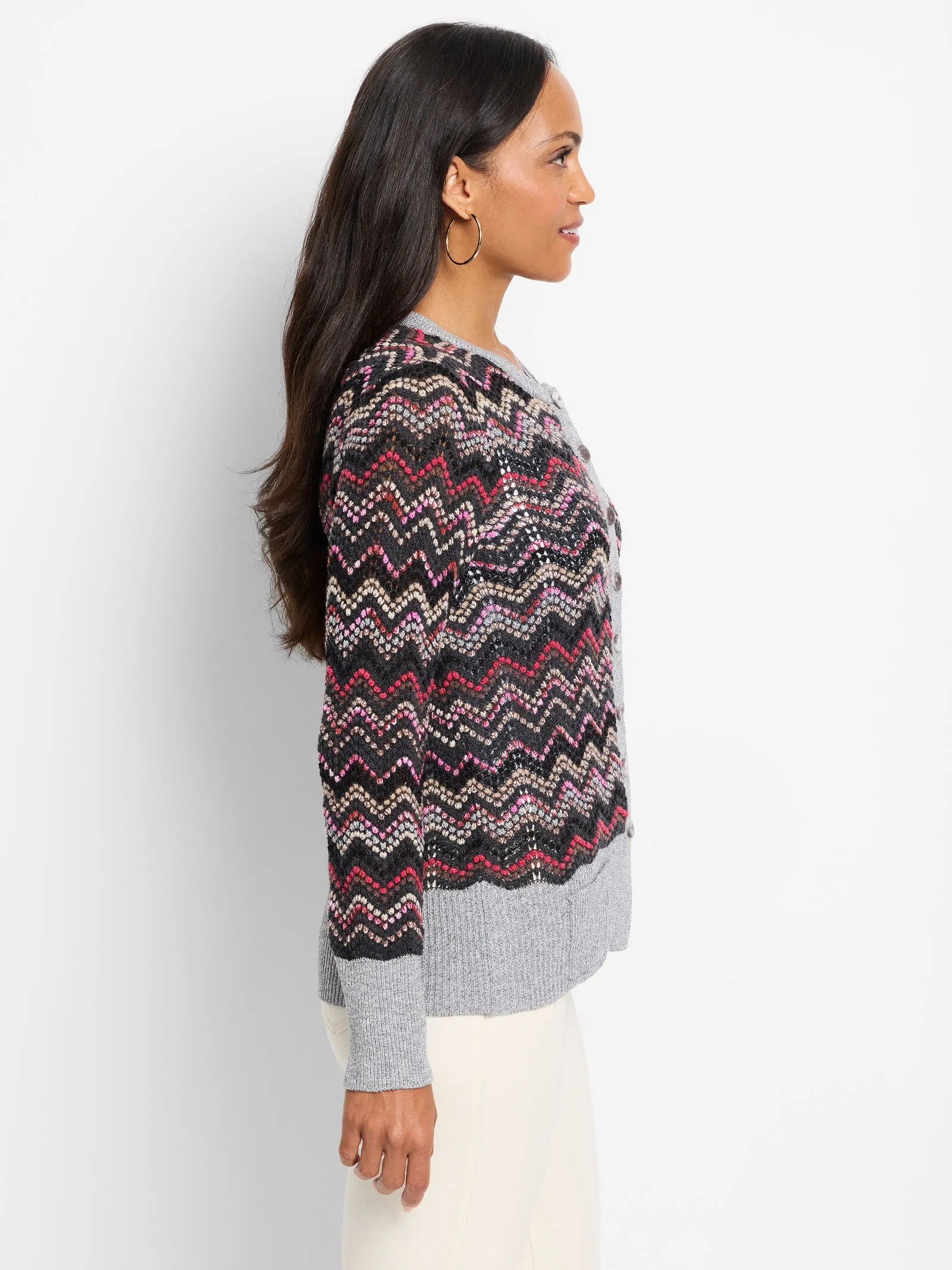 Nic   Zoe Zig Zag Cardigan