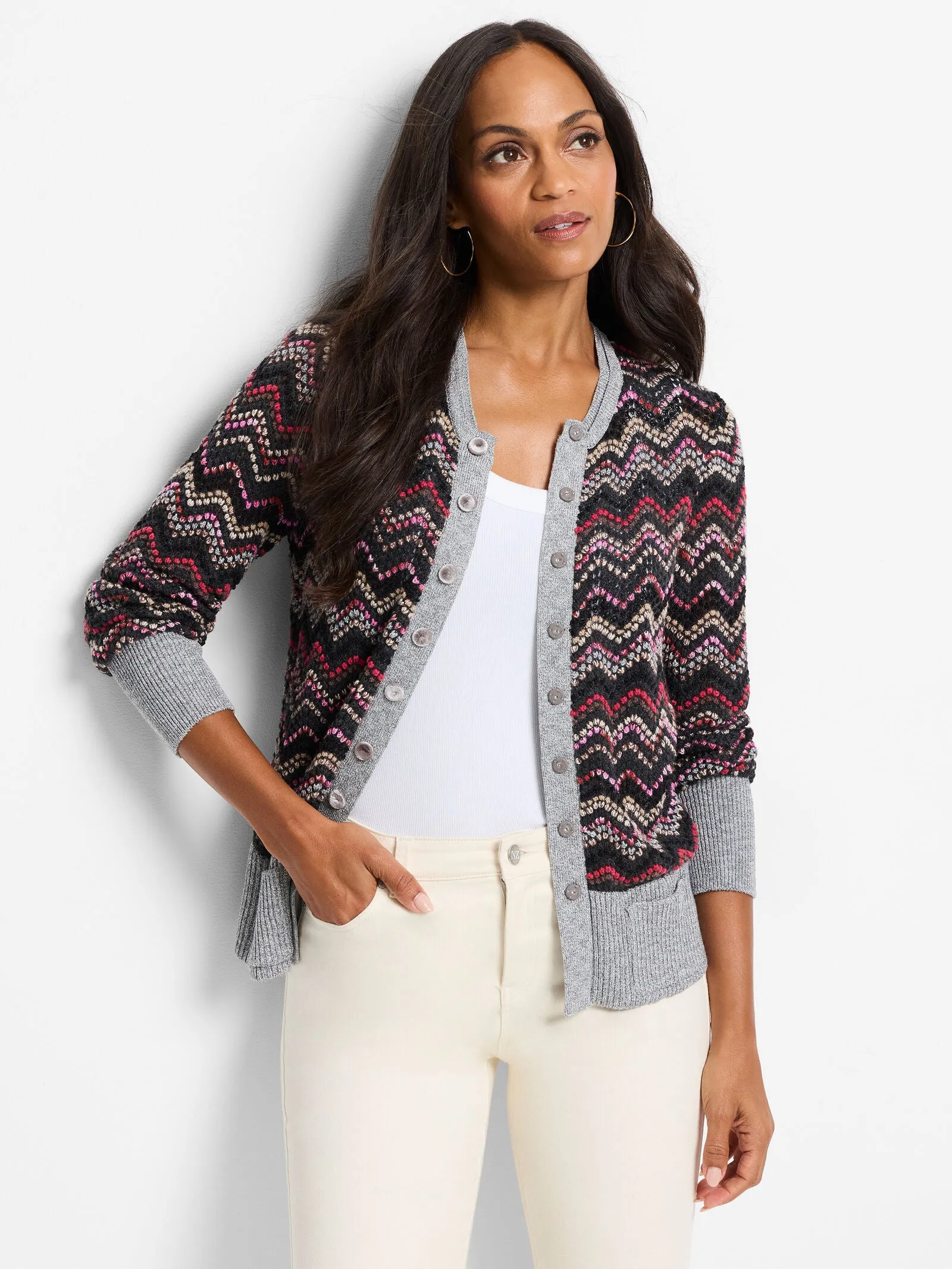 Nic   Zoe Zig Zag Cardigan