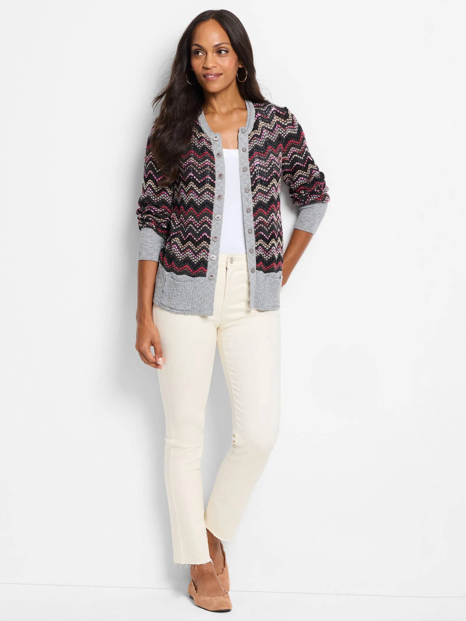 Nic   Zoe Zig Zag Cardigan