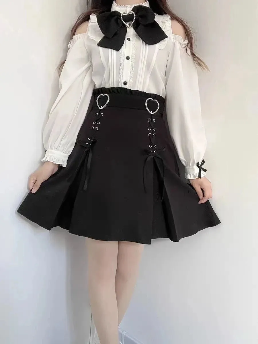 NONSAR Fashion Work Clothes Short Women's Skirts Autumn New Style High Waist Slim A-line Anti Slip Hip Wrap Skirt Y2K Punk Skirt